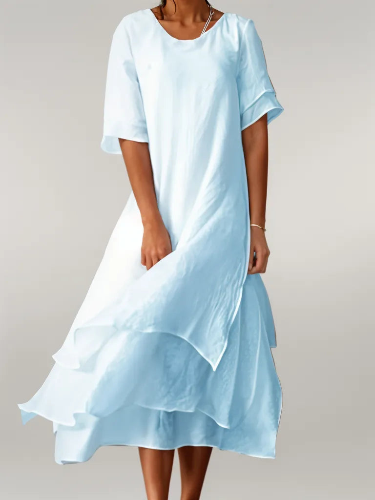 Vivienne™ - Robe longue en coton élégante