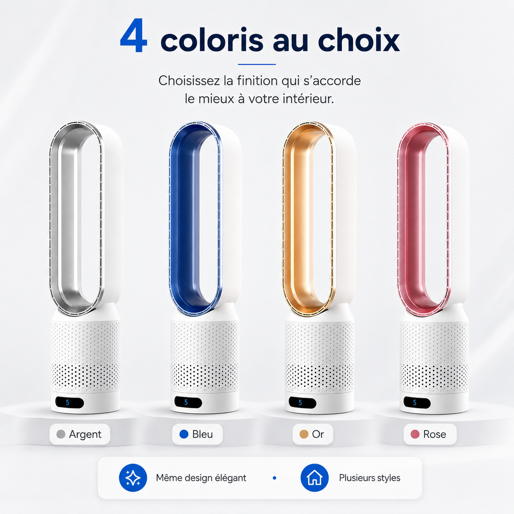 Refroidisseur d'air 3-en-1 | Purificateur d'air UV et Ionisateur
