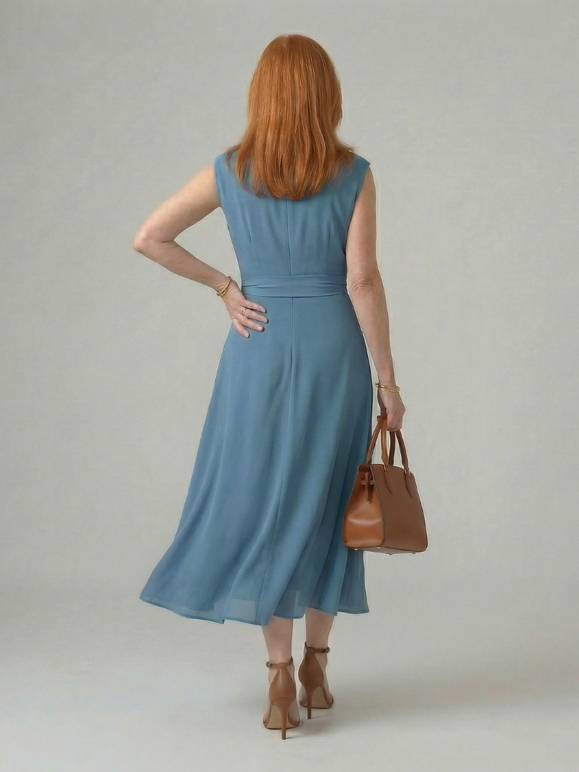 Orin | Robe Midi à Nœud Propre