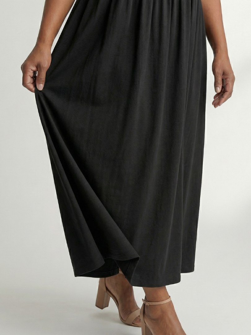 Ciren | Robe Midi à Volants Simple