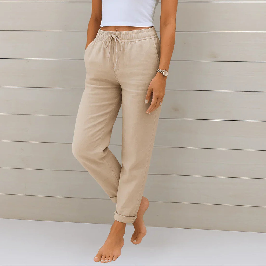 MOREAU LYON | PANTALON EN LIN MÉLANGÉ POUR FEMME