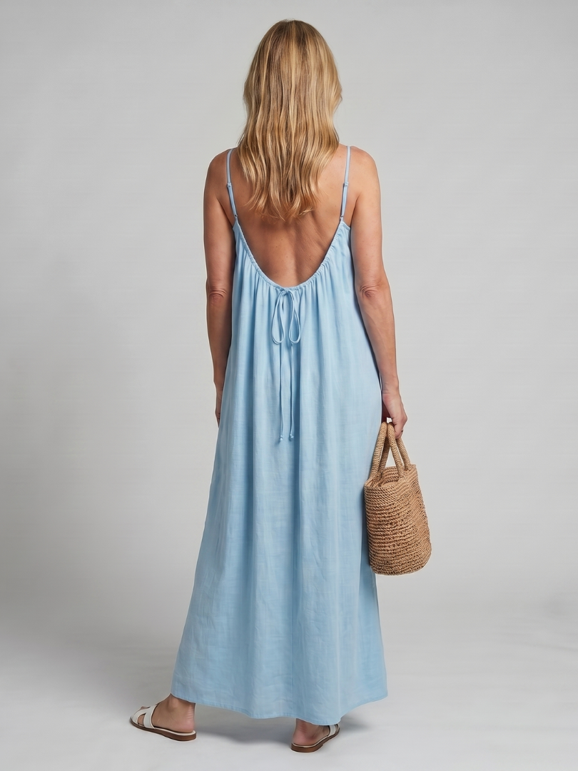 Tula | Robe de détente à encolure froncée