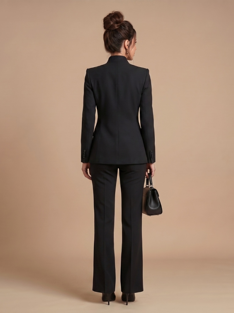 Delta | Costume ajusté à col montant