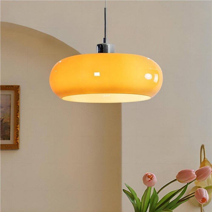 Lustre en Verre de Style Bauhaus Nordic Rétro