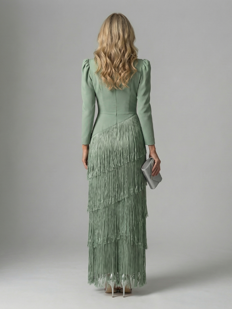 Noren | Robe Midi à Franges