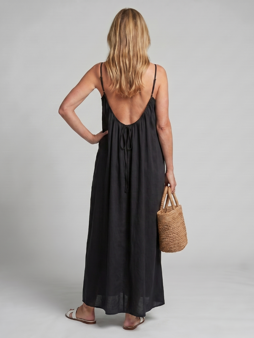Tula | Robe de détente à encolure froncée