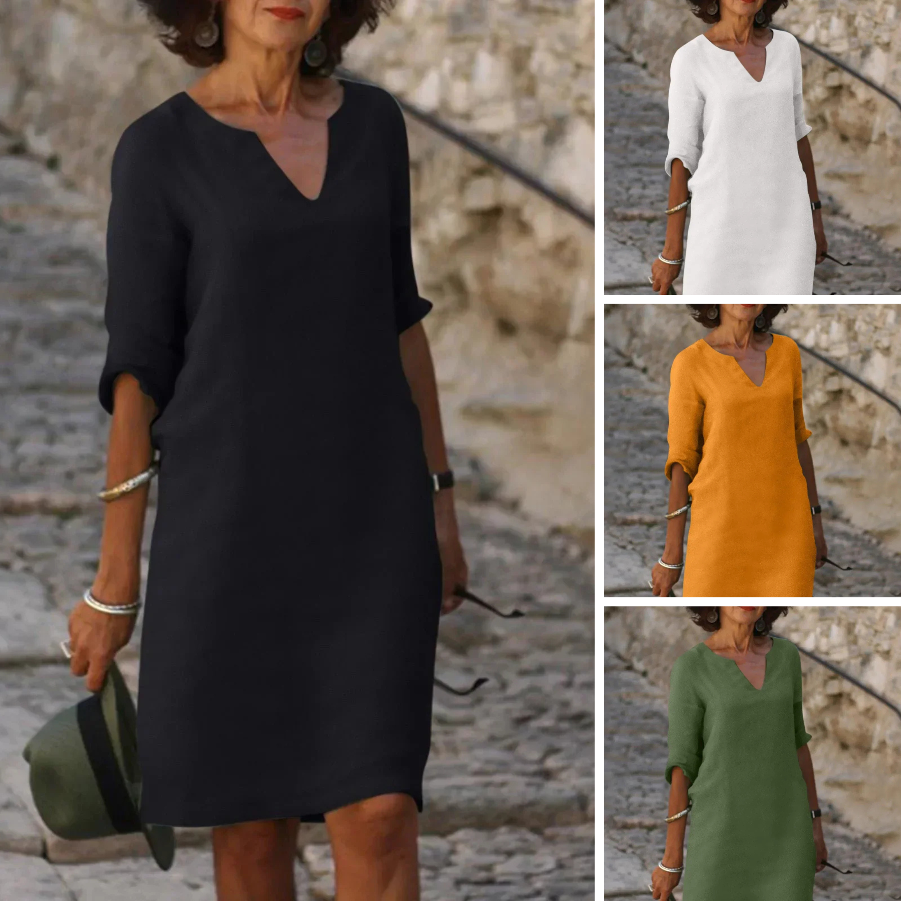 Lola - Robe décontractée à décolleté en V