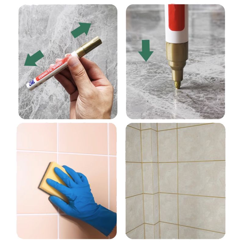 Pousbo Anti-Moisissure et étanche stylo de joint pour carrelage en céramique
