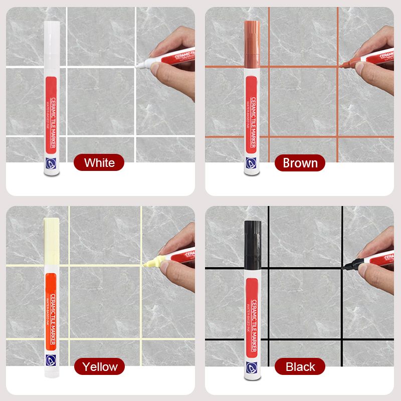 Pousbo Anti-Moisissure et étanche stylo de joint pour carrelage en céramique