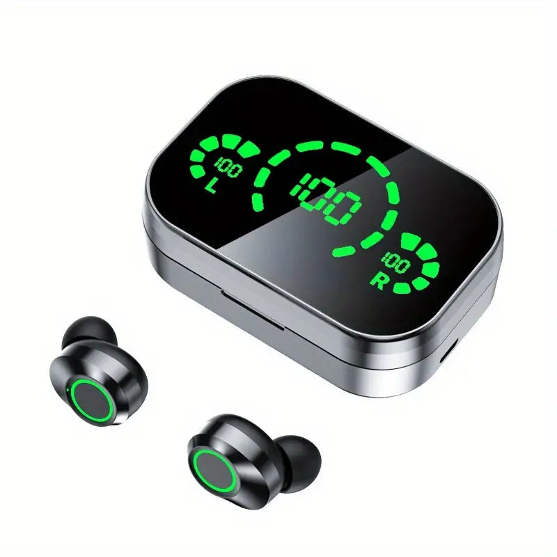 Soniq - UltraBass Écouteurs Sans Fil – Casque Intra-Auriculaire Sportif avec Étui de Charge