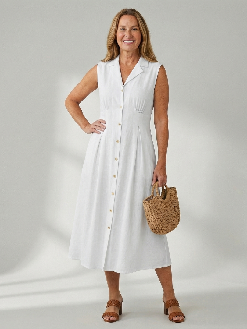 Celyn | Robe Midi à Boutons