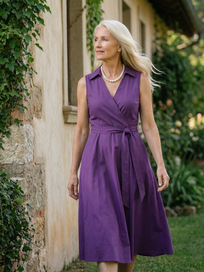 Ziven | Robe Midi Drapée Décontractée