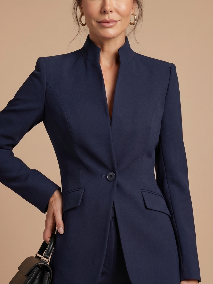 Delta | Costume sur mesure à col montant