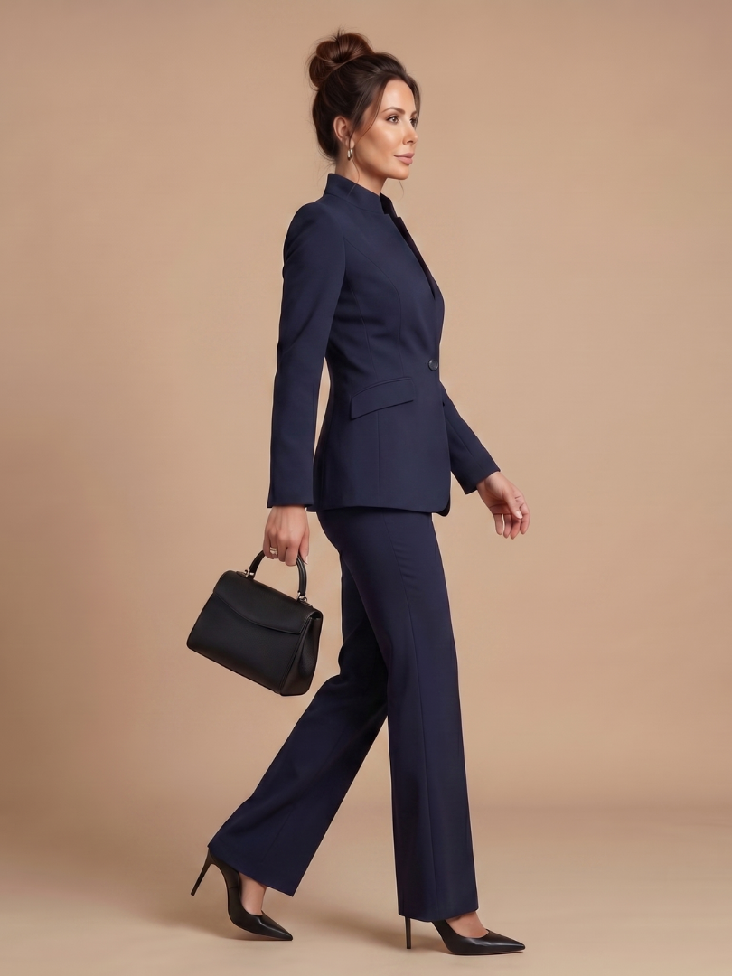 Delta | Costume sur mesure à col montant
