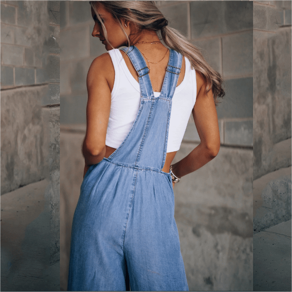 Salopette en Denim pour Femmes