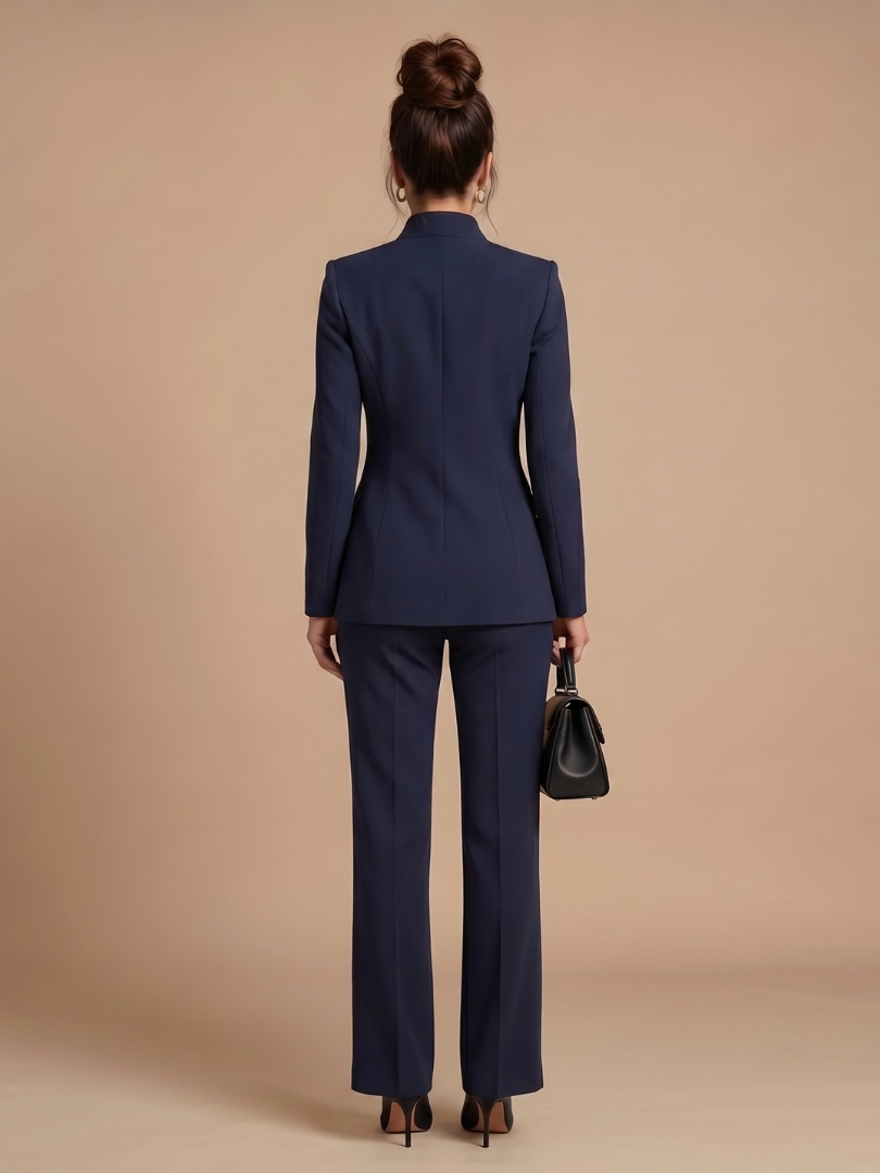 Delta | Costume ajusté à col montant