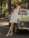 Evram | Robe mini sans manches à volants et imprimé floral