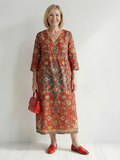 Carter | Robe Midi Patchwork Ease