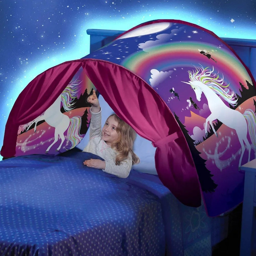 KidsDream - Tente de Lit pour Enfants - Créez des Rêves Magiques Avec la Tente Fantaisie - Installation Facile