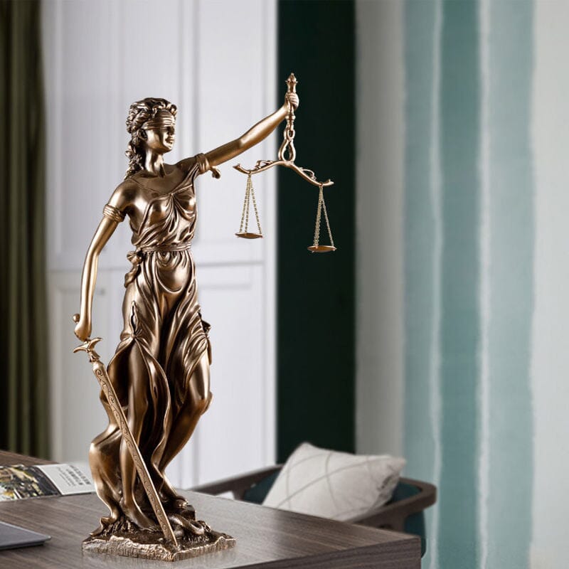 Statue décorative de la Déesse de la Justice