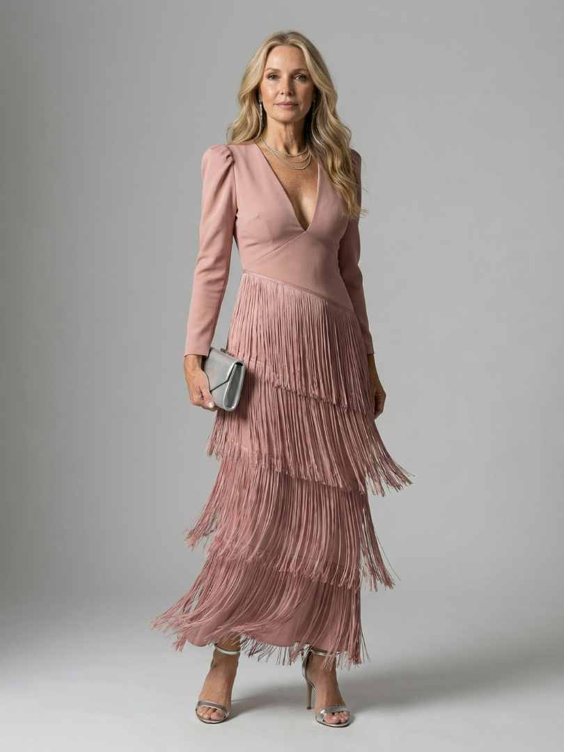 Noren | Robe Midi à Franges