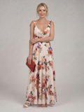Elarose | Robe Maxi à Jupe Flottante Sans Manches