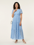 Brielle | Robe midi à manches courtes et décolleté en V