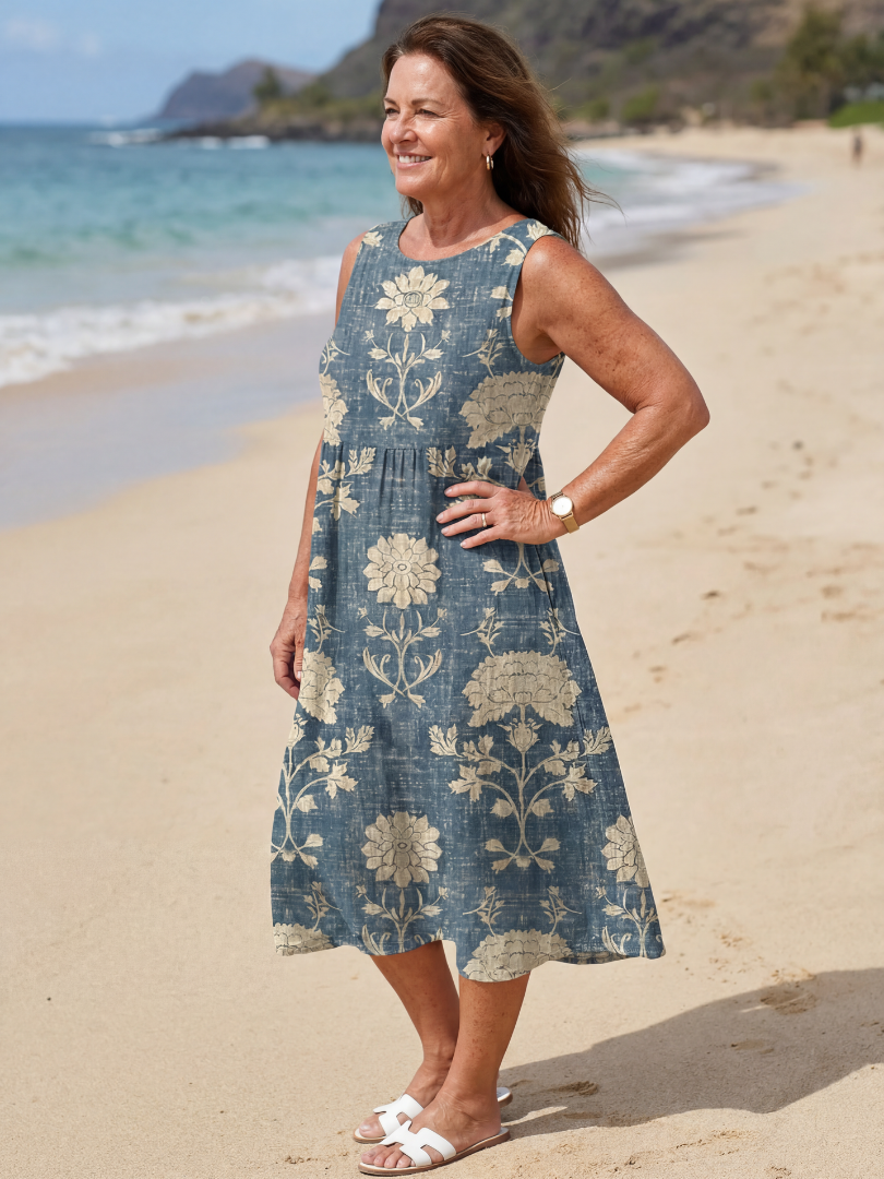 Kailo | Robe Midi Fleurie Shoreline