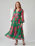 Valen | Robe Midi Florale Douce