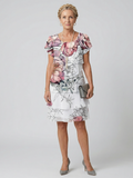 Kualani | Robe florale propre longueur genou