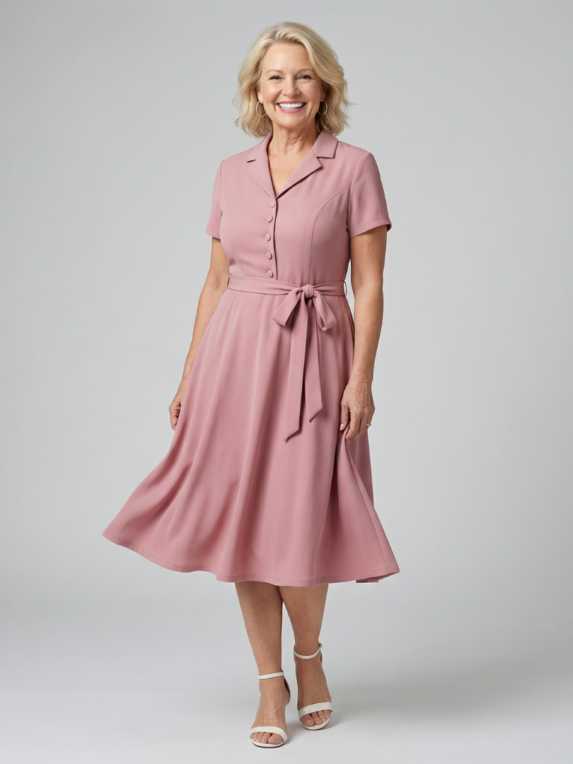 Eiran | Robe Midi Fluidité Douce