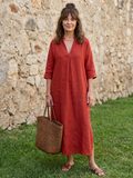 Estelle | Robe Midi Silhouette Droite Détendue