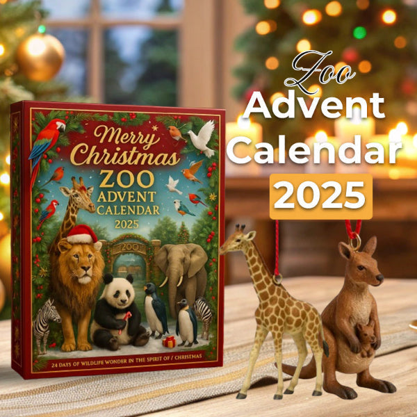 ZooYule | Joyeux Noël Zoo Calendrier de l'Avent 2025 Compte à Rebours Festif