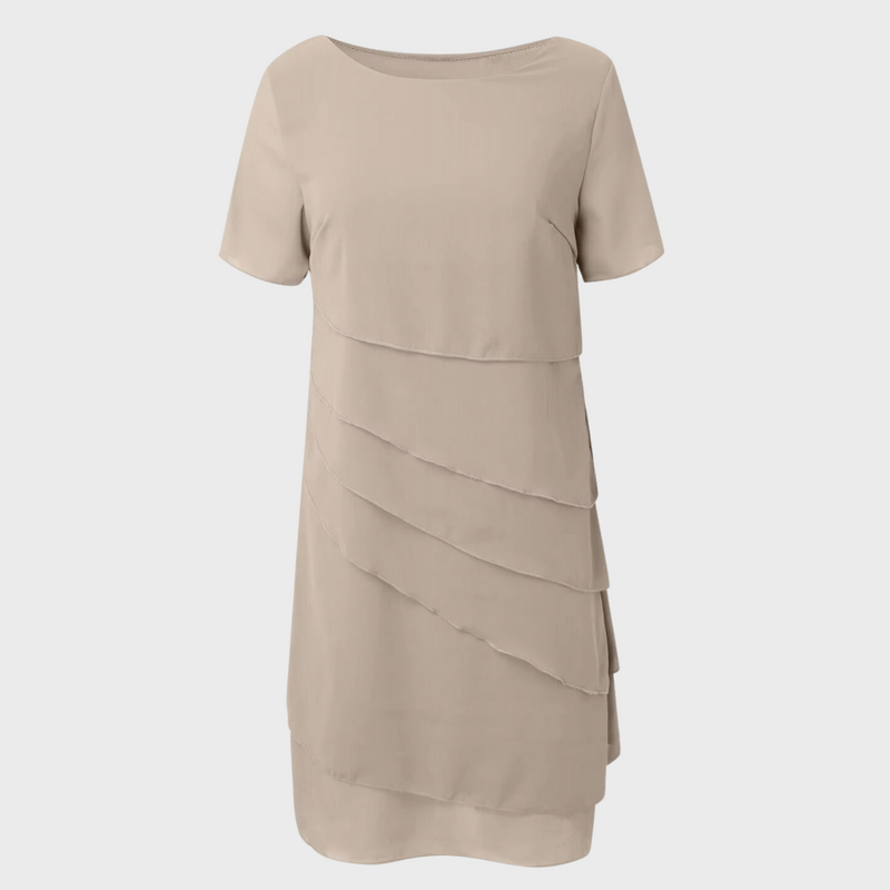 Elara™ - Robe en Chiffon Superposée