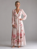 Musal | Robe Midi à Manches Longues en Flux Naturel