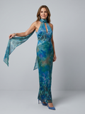 Juniper | Robe Maxi Sans Manches à Encolure Halter