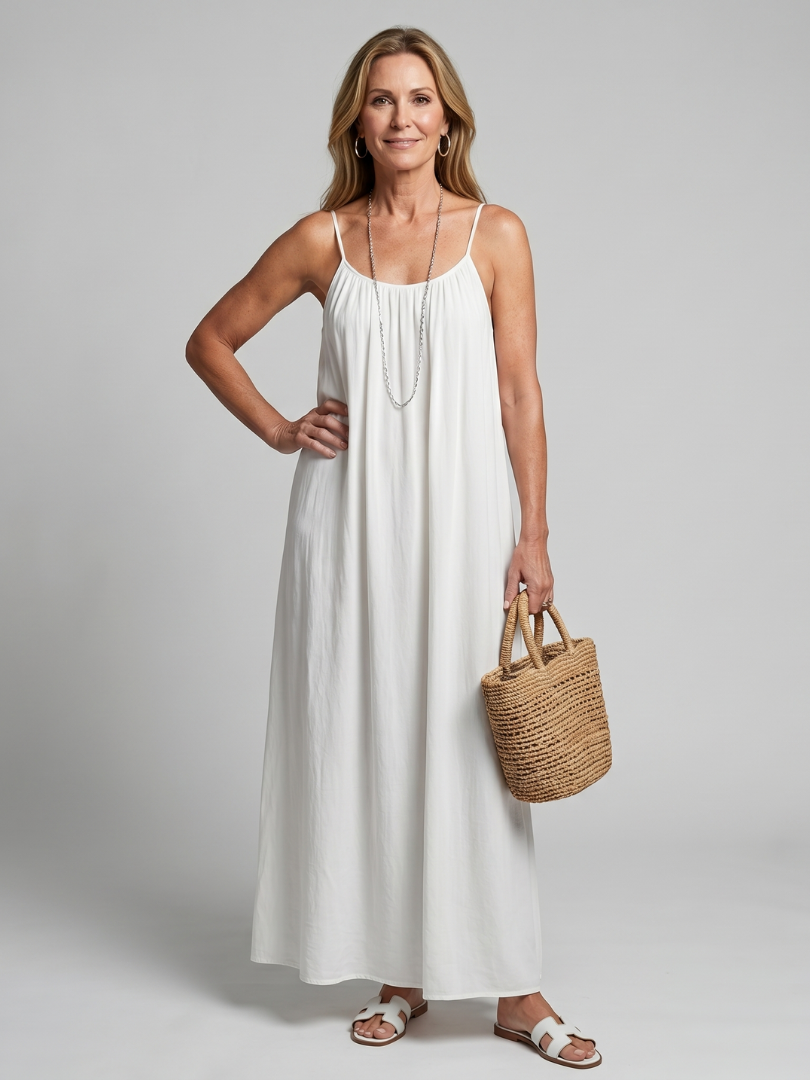 Tula | Robe de détente à encolure froncée