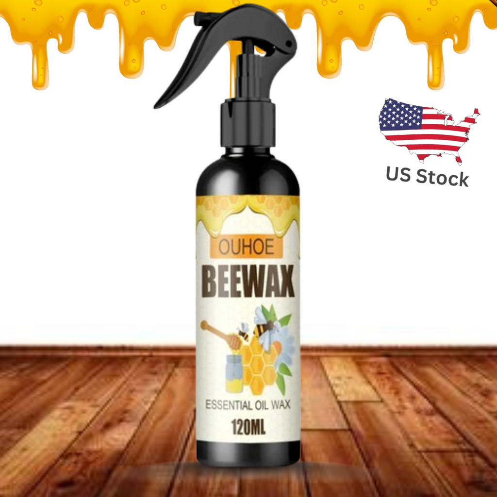 HoneyShine Polish | Spray de Cire d'Abeille pour Rafraîchir les Meubles