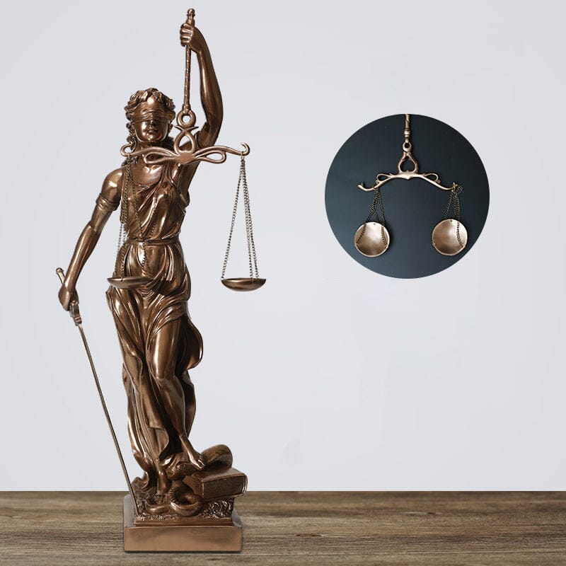 Statue décorative de la Déesse de la Justice