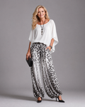 Zephyrel | Haut en Chiffon Flottant et Pantalons Amples Imprimés