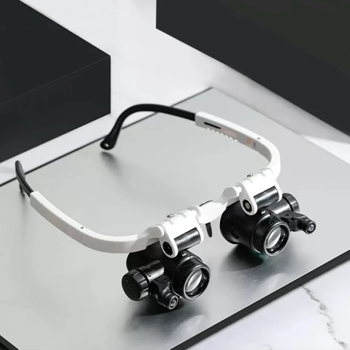 Loupes LED Réglables avec 8x, 15x et 23x de Grossissement pour Loisirs et Travaux de Précision