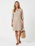 Rosalind | Robe à manches à boutons et longueur genou