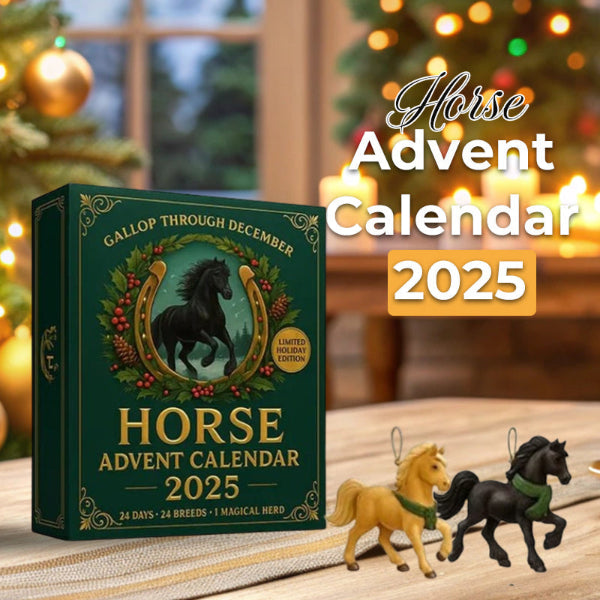Calendrier de l'Avent Magique des Chevaux 2026 – 24 Figurines Peintes à la Main pour les Amateurs de Chevaux