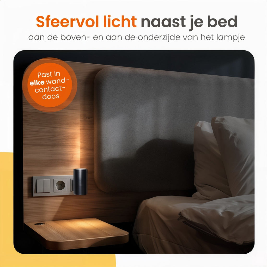 LuxeGlow Élégante Lampe de Nuit Dimmable | Créez l'ambiance parfaite avec un éclairage dimmable