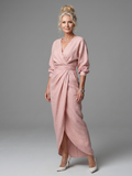 Olympia | Robe Maxi Drapée Diagonale