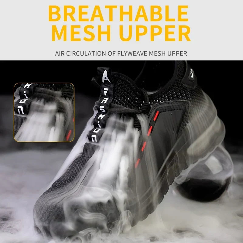Chaussures de Travail Ultralaégères Respirantes Antidérapantes avec Embout en Acier
