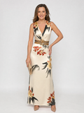 Loimen | Robe Midi Sans Manches à Imprimé Floral