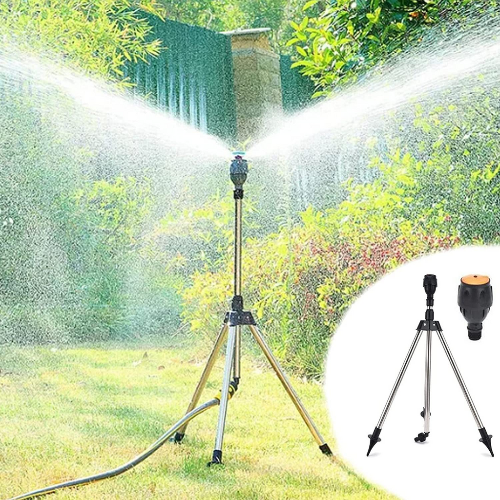Arroseur Automatique de Jardin Rotatif avec Trépied Pliable