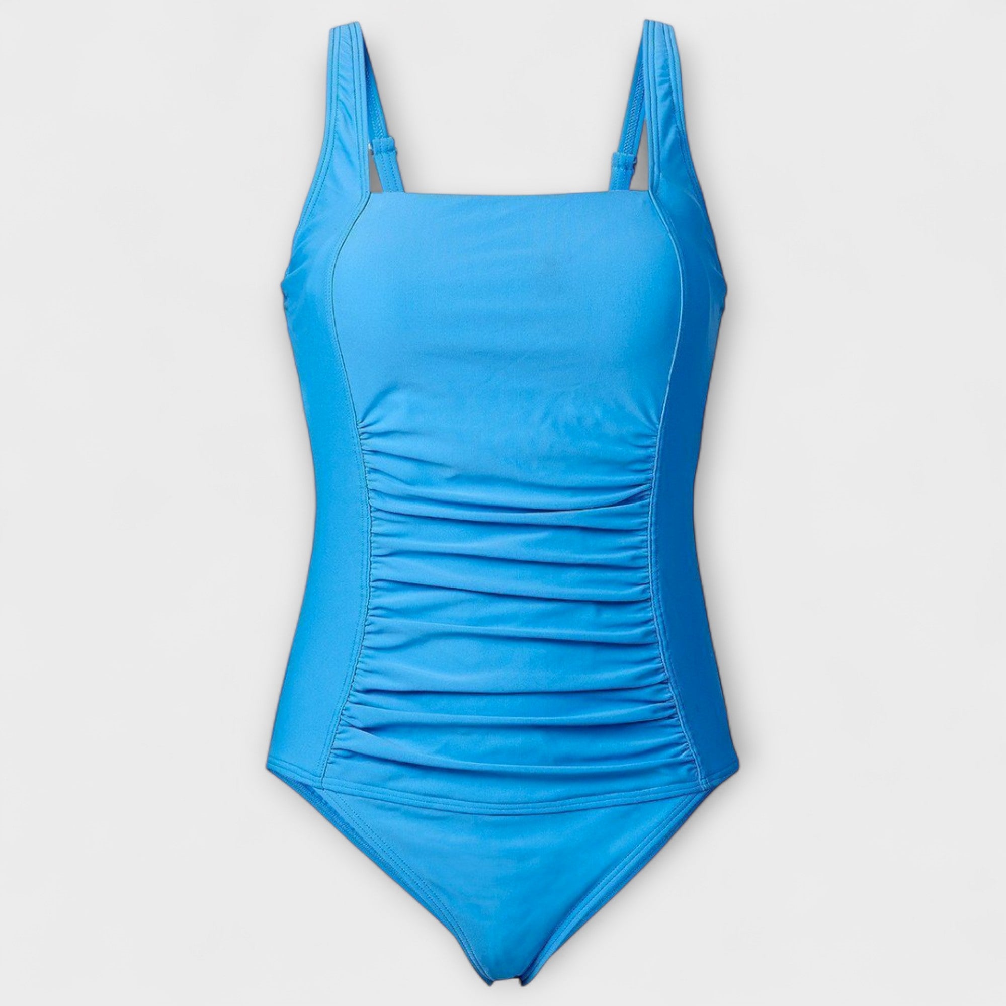 Maillot de Bain Une Pièce pour Femme avec Décolleté en V et Détail Froncé Latéral