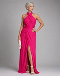 Vaelora | Robe Midi Drapée à Encolure Croisée